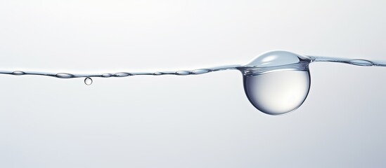 Fototapete - drop of water on white background. copy space available