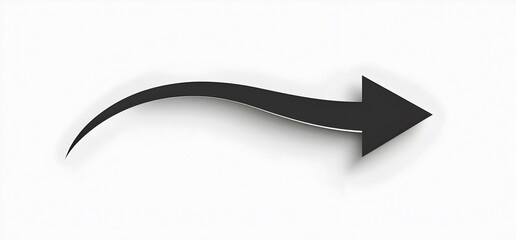  Arrow black curved up minimalistic and high resolution image