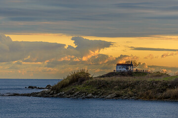 sunset at the sea