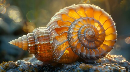 Macro photograph of a snail shell spiral, texture, detail, nature, macro, shell, slow, animal