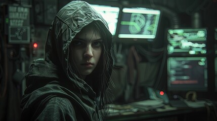 A computer hacker commits crimes in the digital world. Displaying real programming scripts codes and hacking tools. Malware concept. Hacker background.