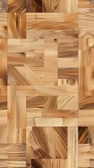 Wall Mural -  Seamless Light Wood Parquet Texture Background