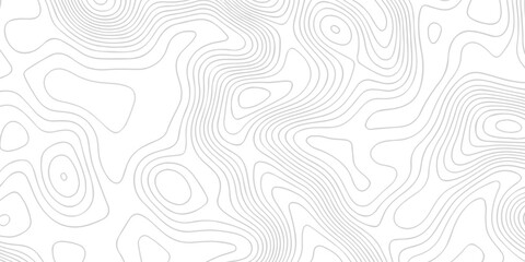 Topographic map background geographic line map with seamless ornament design. The black on white contours topography stylized height of the lines map.	
