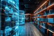 © Mosy Studio - futuristic library with AI finder
