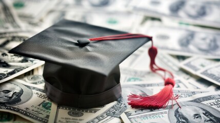 The graduation cap on money