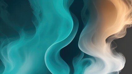 Wall Mural - Smoky Cyan and tan Background