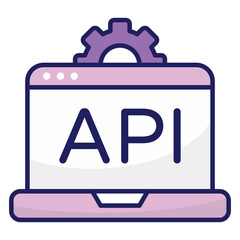 Premium download icon of api