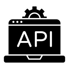 Premium download icon of api