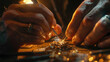 © Digital_Dreamer - Master Jeweler Setting Exquisite Gemstone with Precision Tools