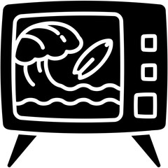 Wall Mural - Surfing Streaming Icon