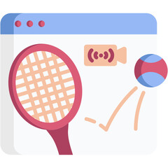 Sticker - Tennis Streaming Icon