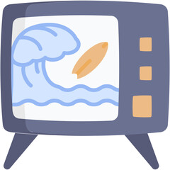 Sticker - Surfing Streaming Icon