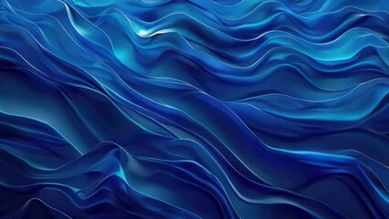 Canvas Print - is blue wave with lot of detail