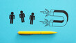 © Andrii - Customer Retention strategy marketing concept. Staff retention