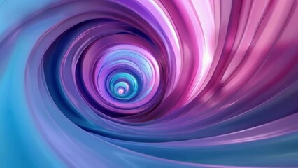 Poster - Spiral of purple and blue colors