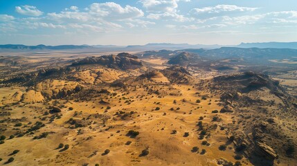 Poster - Desert landscape with sand dunes img