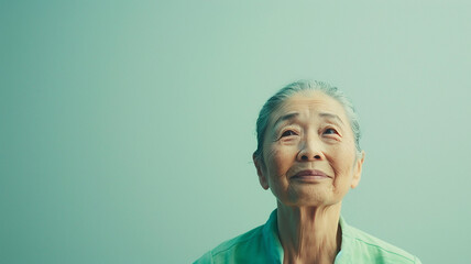 Studio portrait of confident mature woman