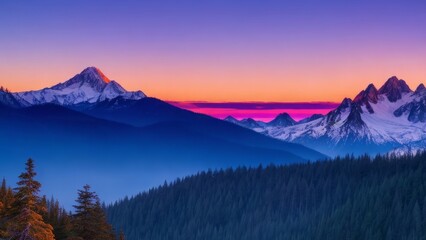 Wall Mural - Beautiful view of the mountain. Mountain landscape. The beauty of nature.