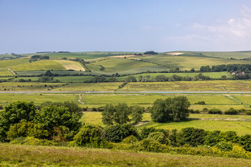 Wall Mural - A view over the South Downs with the River Ouse in the Valley below, on a sunny summer's day