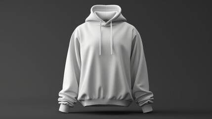 Sticker - White Hoodie on Dark Background - Generative AI