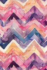 Wall Mural - Vibrant Watercolor Pattern for Creative Projects Generative AI