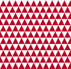 Poster - A striking background made up of triangles in red and white colors. This unique and vibrant design creates a dynamic visual effect perfect for any project, adding a touch of modern and artistic flair.