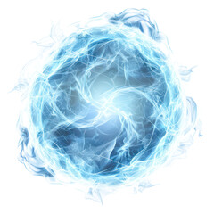 Wall Mural - abstract blue energy swirl with glowing effects and radiant light, perfect for sci-fi and fantasy de
