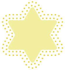 Wall Mural - Dots star halftone icon. Vector illustration.	