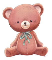 Sticker - Teddy bear illustration