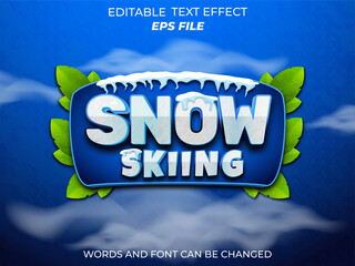 Wall Mural - snow skiing