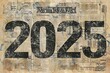 © NendeR - 2025 old newspaper background, news paper 2025 vintage greeting card, antique newsprint article