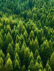  A forest of pine trees,High-Angle View