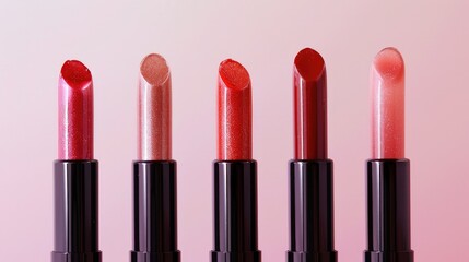 Poster - Stunning lip glosses in front of a white background