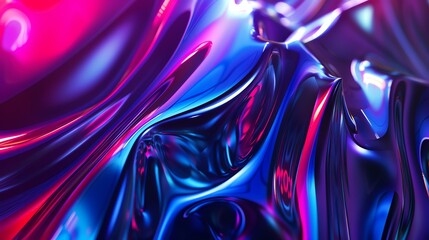 Wall Mural - 3D rendering. Colorful abstract background with smooth gradient transitions.