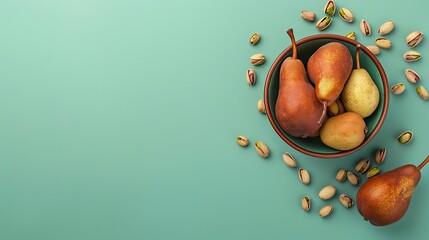 background, wallpaper, illustration, vector, isolated, texture, element, drawing, tropical, design, flat, decoration, print, retro, variety, bowl, food, snack, healthy, organic, almond, nut, fruit, ve