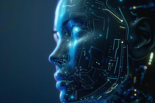 futuristic ai technology concept deep learning algorithms powering advanced artificial intelligence singularity