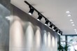 © MadMouse - Lighting equipment on the wall in the living room. Spotlights under the ceiling. Track LED-lighting system