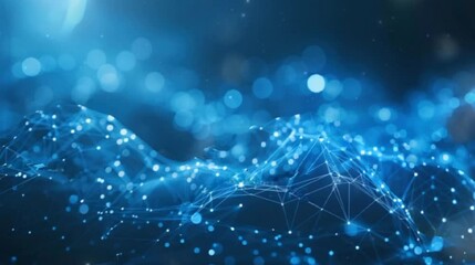 abstract digital networking, futuristic business concept visualization