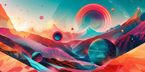Fototapete - Digital tools and software for visual communication