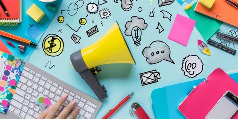 Fototapete - Effective communication strategies in branding and design