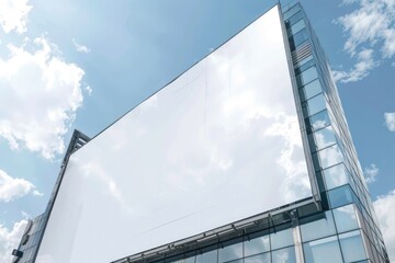 Blank Billboard on Modern Building.