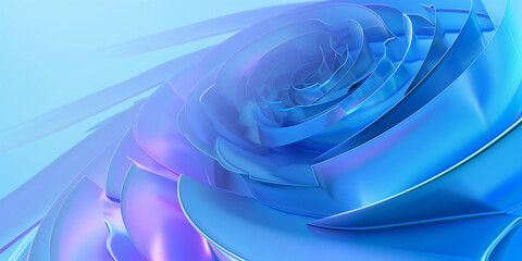 Wall Mural - there is a blue rose that is in the middle of a blue background