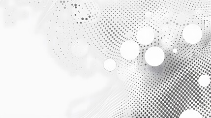 Modern halftone white and grey background. Design decoration concept for web layout, poster, banner.