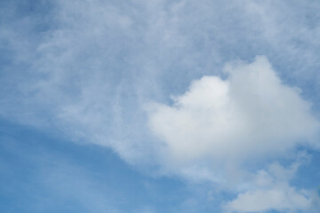 Sticker - Cumulus clouds in the blue sky.