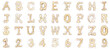 © Sun - Sparklers alphabet png set mockup in 3d transparent no background for all purpose.