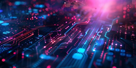 Business concept background with futuristic technology.