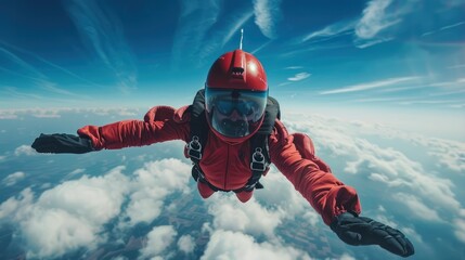 Wall Mural - sky diving