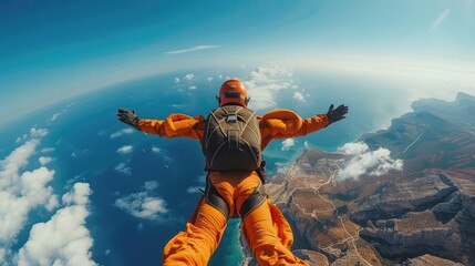 Wall Mural - sky diving