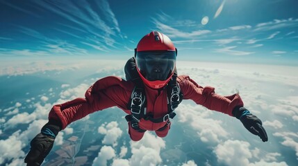 Wall Mural - sky diving