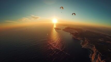 Wall Mural - sky diving